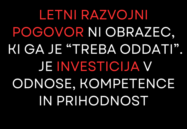 Je vaš letni razvojni pogovor res pogovor – ali le kljukica na seznamu??